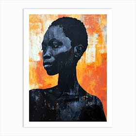 The African Art; Tribe Woman 21 Art Print