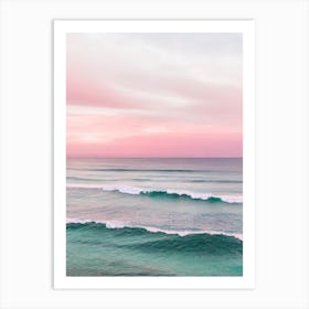 Manly Beach, Australia Pink Photography 2 Art Print