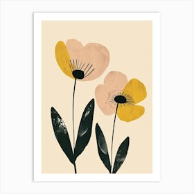 Charleston Flower Market Boho Minimalist Style Art Print