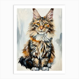 Maine Coon Painting 3 Art Print