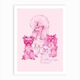 Dogs With Haircuts Art Print
