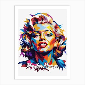 Marilyn Monroe in WPAP Pop Art Art Print