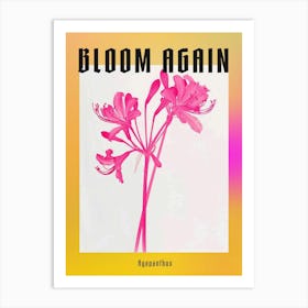 Hot Pink Agapanthus 2 Poster Art Print