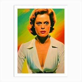 Sigourney Weaver Colourful Pop Movies Art Movies Art Print