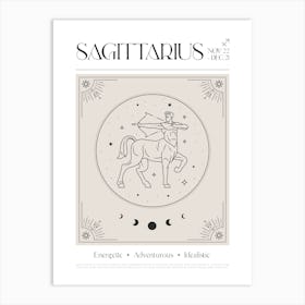 Sagittarius Zodiac 1 Art Print