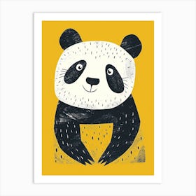 Yellow Panda 4 Art Print