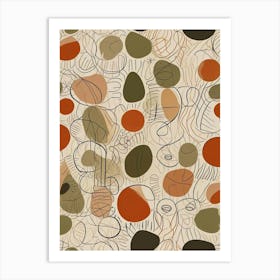 Mid Century Modern Pattern Art Print (7) Art Print