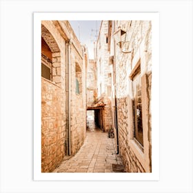 Warm Italy Alleyway Art Print