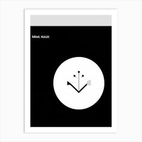 A Minimalist Graphic Interface Predominantly White With A Sleek Linear Design Pointers In Black Di (2) Art Print