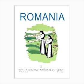 Romania, Women In National Costumes Art Print
