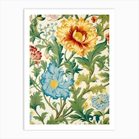 Floral Wallpaper 167 Art Print