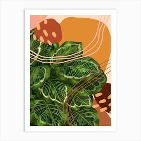 Abstract Calathea Marion Art Print