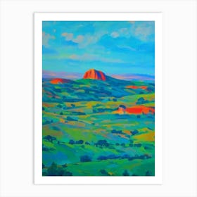 Göreme National Park Turkey Blue Oil Painting 2  Art Print