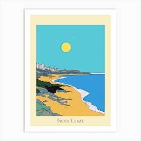 Poster Of Minimal Design Style Of Gold Coast, Australia3 Art Print
