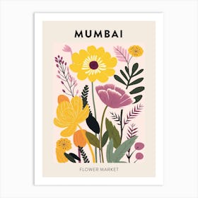 Flower Market Poster Mumbai India Art Print