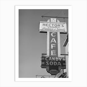 Sign, Crosby, North Dakota By Russell Lee Art Print