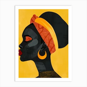 African Woman Canvas Art 1 Art Print