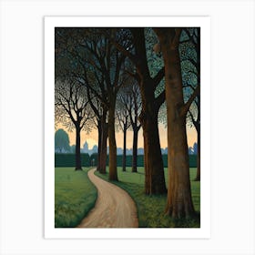 William Morris Path Through The Trees Art Print