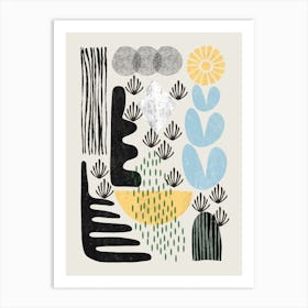 mid Century Modern Shapes II Art Print