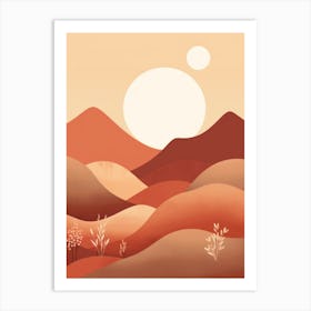 Desert Landscape Art Print