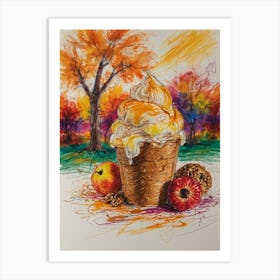 Ice Cream Sundae 16 Art Print