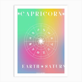 Capricorn Horoscope Art Print