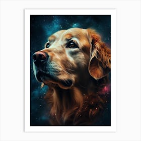 The Golden Retriever From The Movie Man Art Print