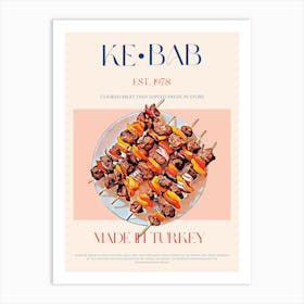 Kebab Mid Century Art Print