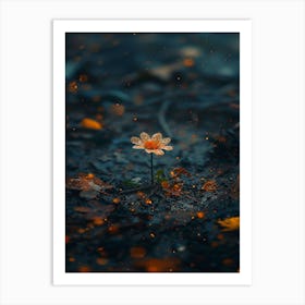 Flower In The Water 3 Art Print