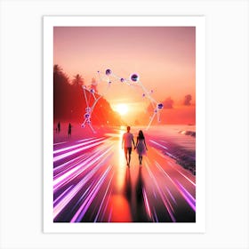 Creative Love And Relationship Illustration 48 Art Print