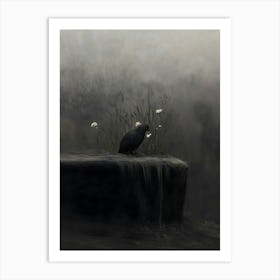 Dark Gothic Crow 4 Art Print