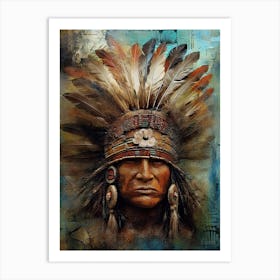 Indian Chief, Native american Art Print