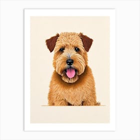 Soft Coated Wheaten Terrier Illustration Dog Art Print