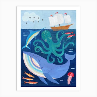 Deep Sea Adventure Art Print