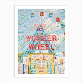Coney Island Wonder Wheel Art Print