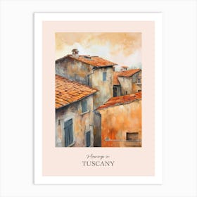 Mornings In Tuscany Rooftops Morning Skyline 1 Art Print