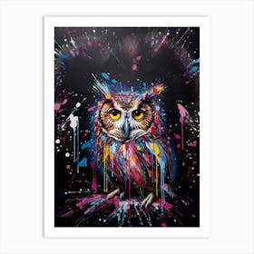 Colorful Owl 1 Art Print