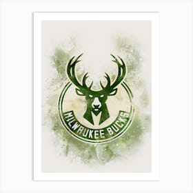 Milwaukee Bucks Paint Art Print