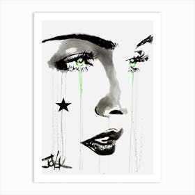 Black Star Art Print