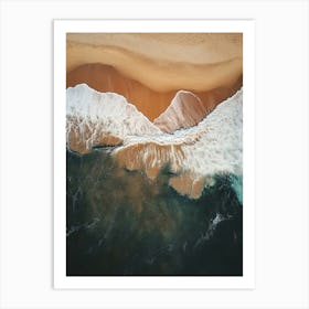 Aerial View Of A Beach 45 Art Print