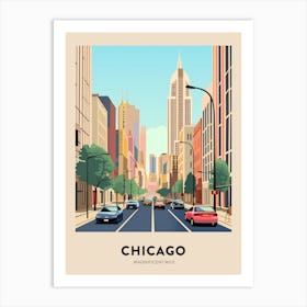 Magnificent Mile 4 Chicago Travel Poster Art Print