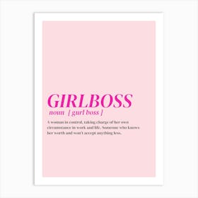 Girl Boss Art Print