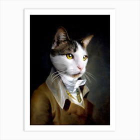 Curious Sherlock The Cat Pet Portraits Art Print