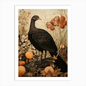 Dark And Moody Botanical Turkey 2 Art Print