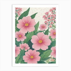 Pink Flowers 9 Art Print