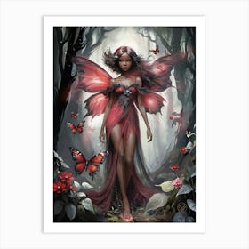 Dreaming In Red Art Print