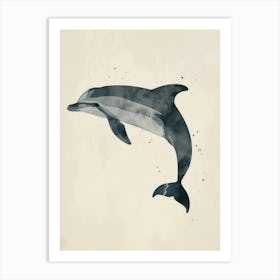 Charming Nursery Kids Animals Dolphin 2 Art Print