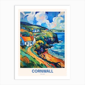Cornwall England 14 Uk Travel Poster Art Print