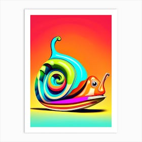 Snail In A Shoe Pop Art Art Print