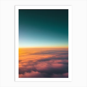 Sunrise Over Clouds 1 Art Print